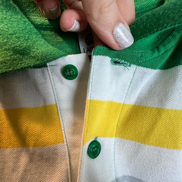 Vintage Lacoste Striped Polo size 8 - Picture 4 of 7